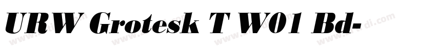 URW Grotesk T W01 Bd字体转换